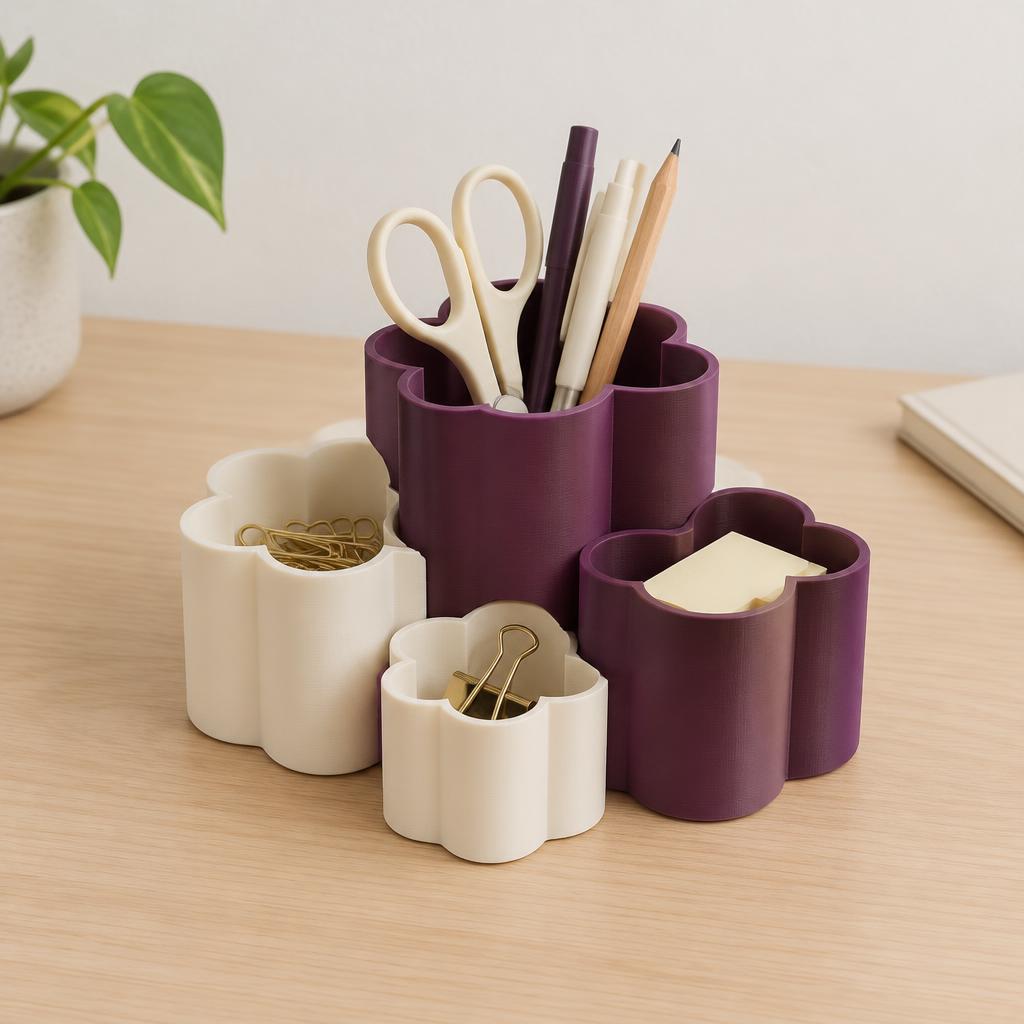 Organizador de escritorio Flor